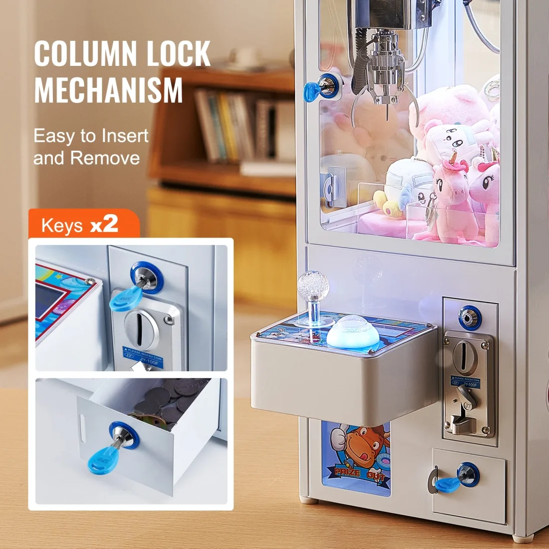 SKYSHALO Mini Claw Crane Machine 110V Metal Case Bar Candy Toy Catcher Shake-proof (3.7) - Image 6
