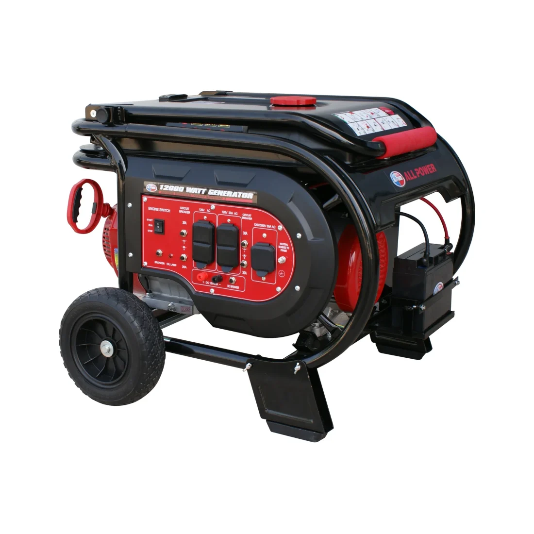 All Power Heavy Duty 12000 Watt Portable Generator with Electric Start, 12000W Gas - Image 5