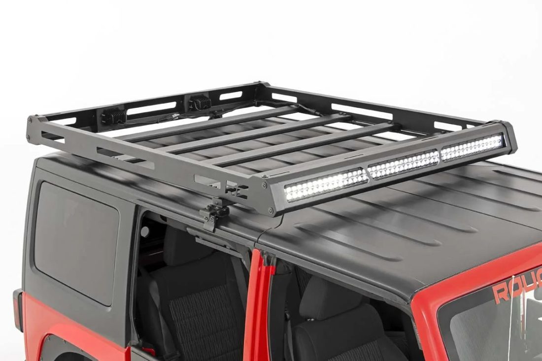 Rough Country Steel Roof Rack System for 2007-2018 Jeep Wrangler JK - 10605 - Image 4