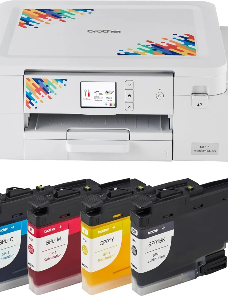 Brother Sublimation Printer and 4-Color Sublimation Ink Cartridge Set