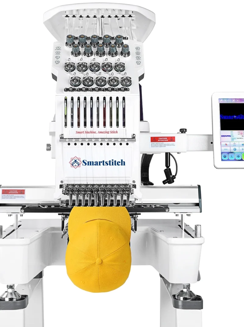 Commercial embroidery machine S1001,10 Needles,Max Speed 1200RPM,Embroidering for Hats and T-shirt