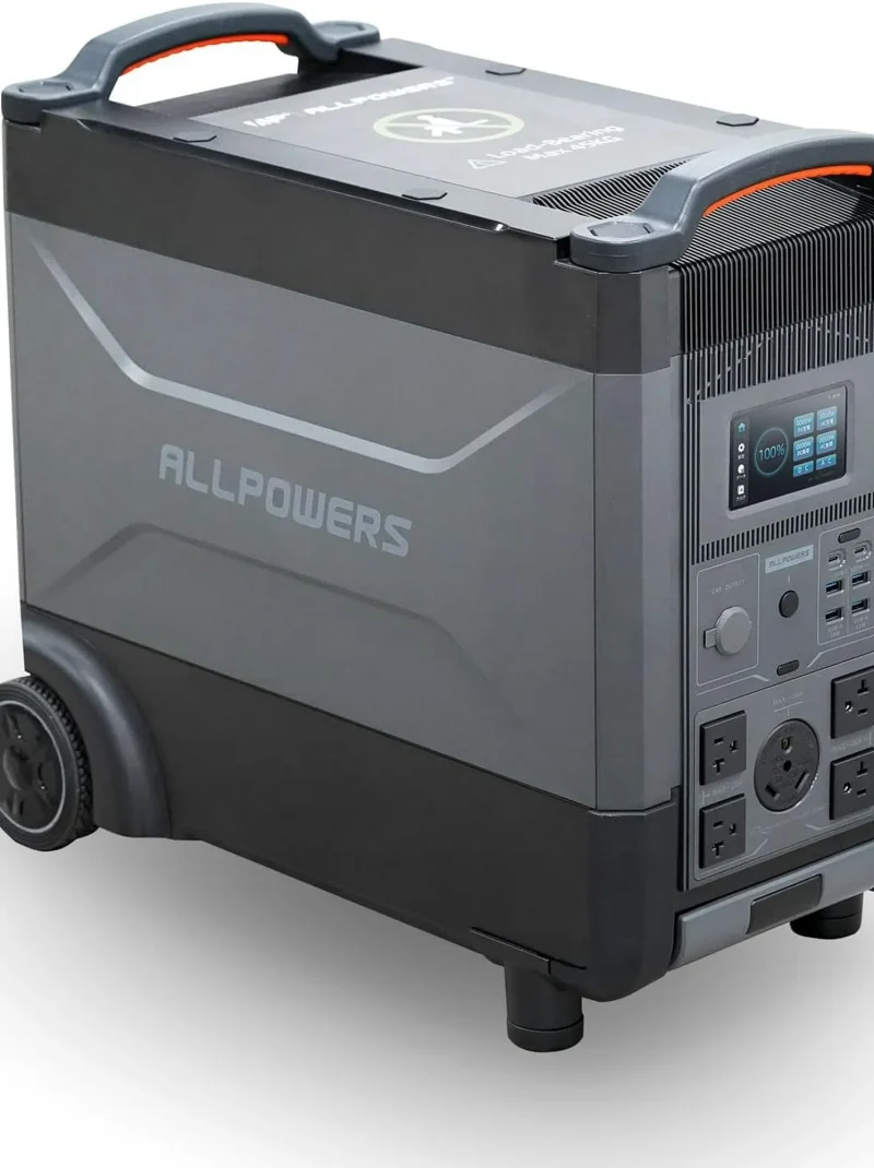 ALLPOWERS R4000 Portable Generator, 3600Wh LiFePO4 Battery, 3600 Watt, 30A RV Port, Voice Control