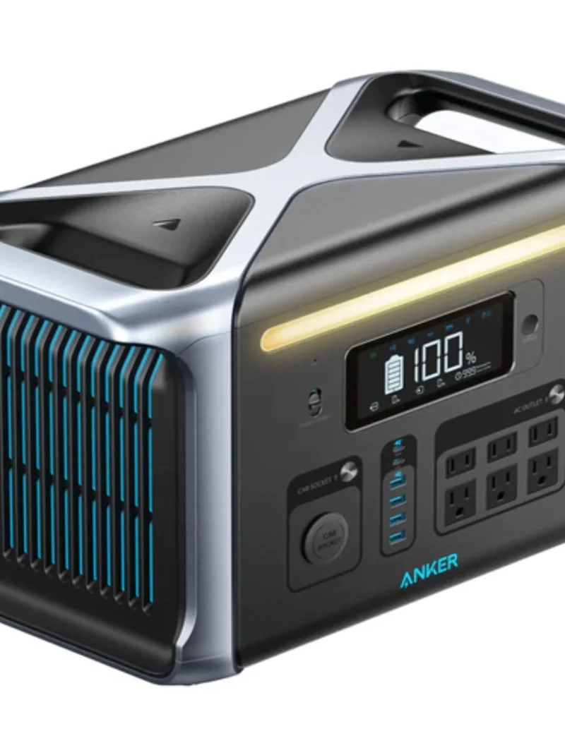 Anker 757 Portable Power Station Powerhouse 1229Wh LiFePO4 Battery, 1500W Solar Generator