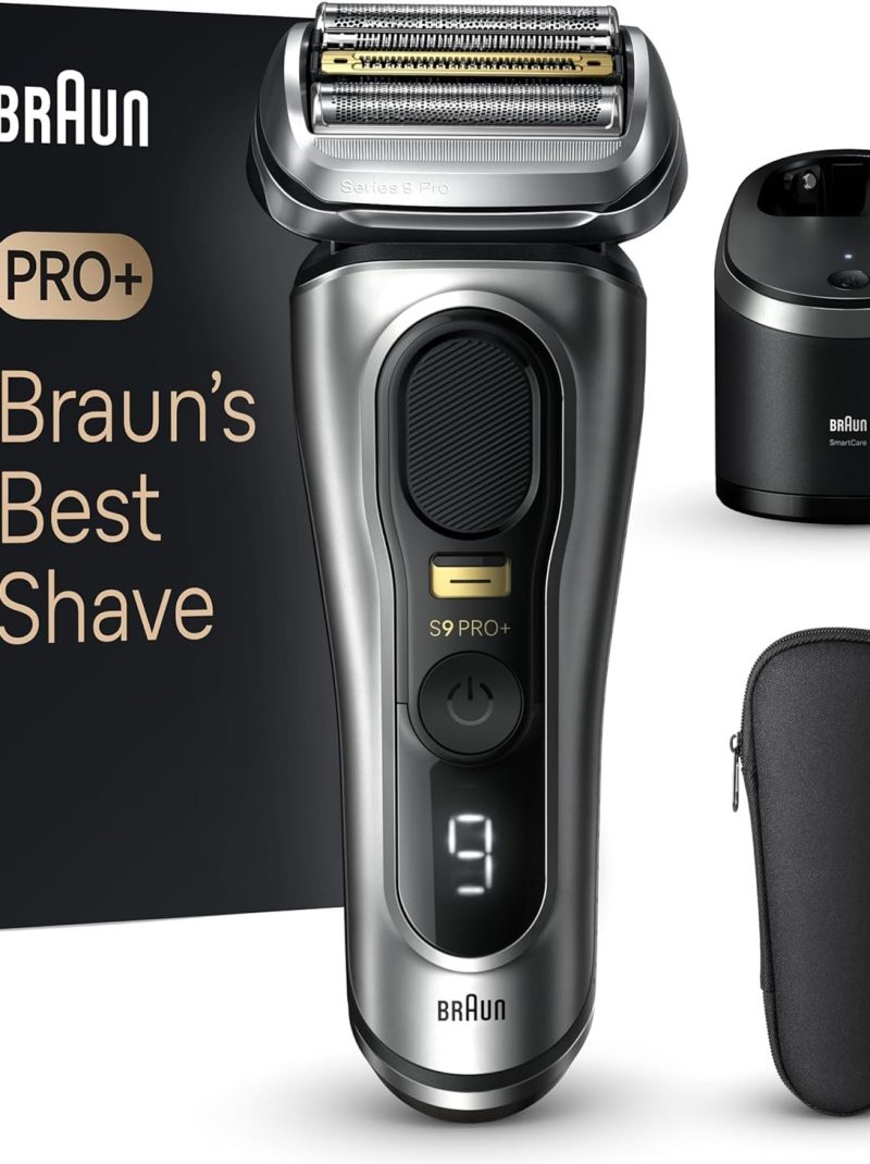 Braun Series 9 PRO+ Electric Razor for Men, ProComfort Head, Powercase