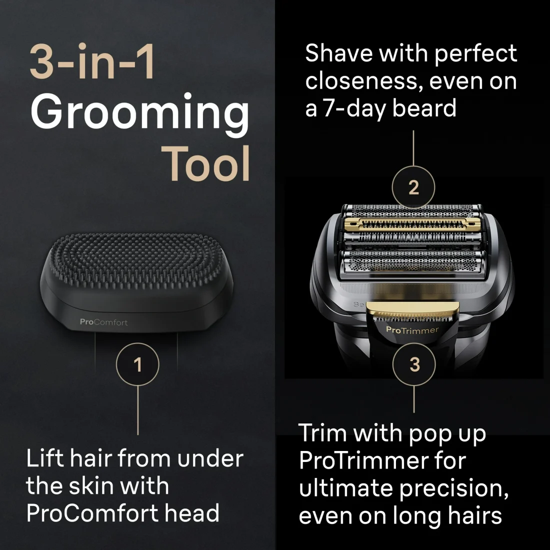 Braun Series 9 PRO+ Electric Razor for Men, ProComfort Head, Powercase - Image 6