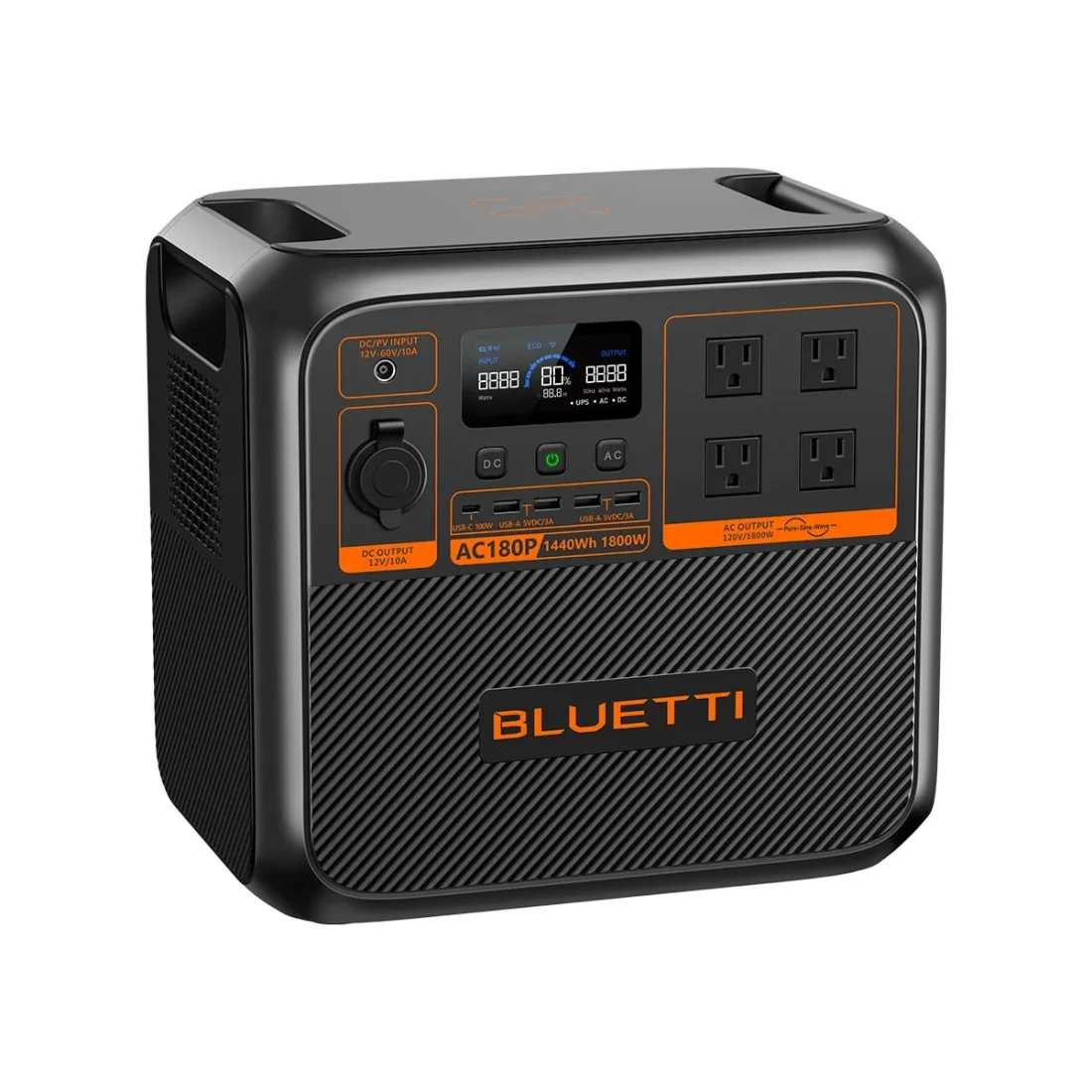 Ultimate Backup Portable Power Station 1800W – Bluetti AC180P, 1440Wh Solar Generator for Off-Grid, RV & Home Use - Image 6
