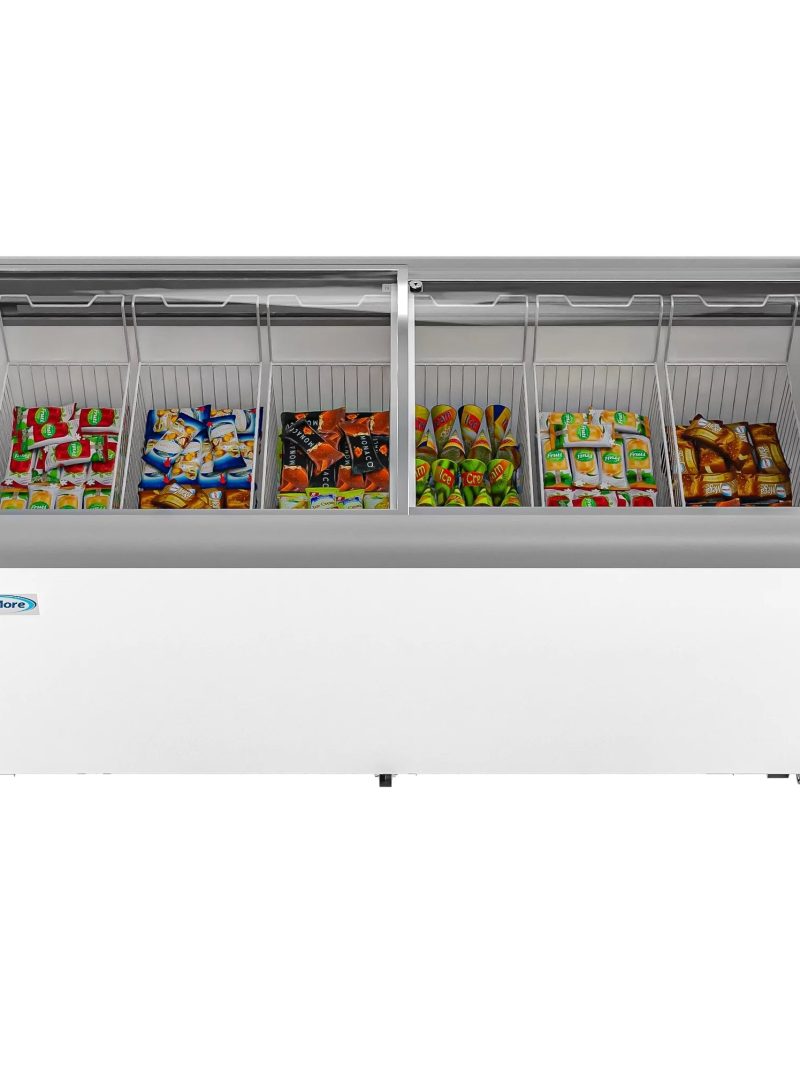 KoolMore 71 in. Commercial Ice Cream Display Freezer, 20 cu. ft.