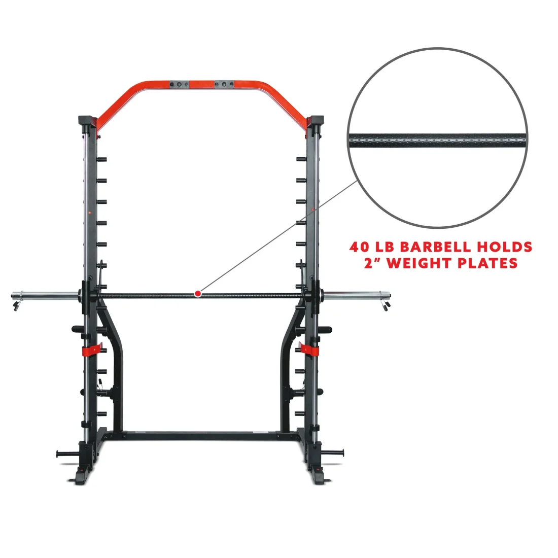 Sunny Health & Fitness Premium Squat Smith Machine – 3 in 1 Multifunction Power Rack - Image 3