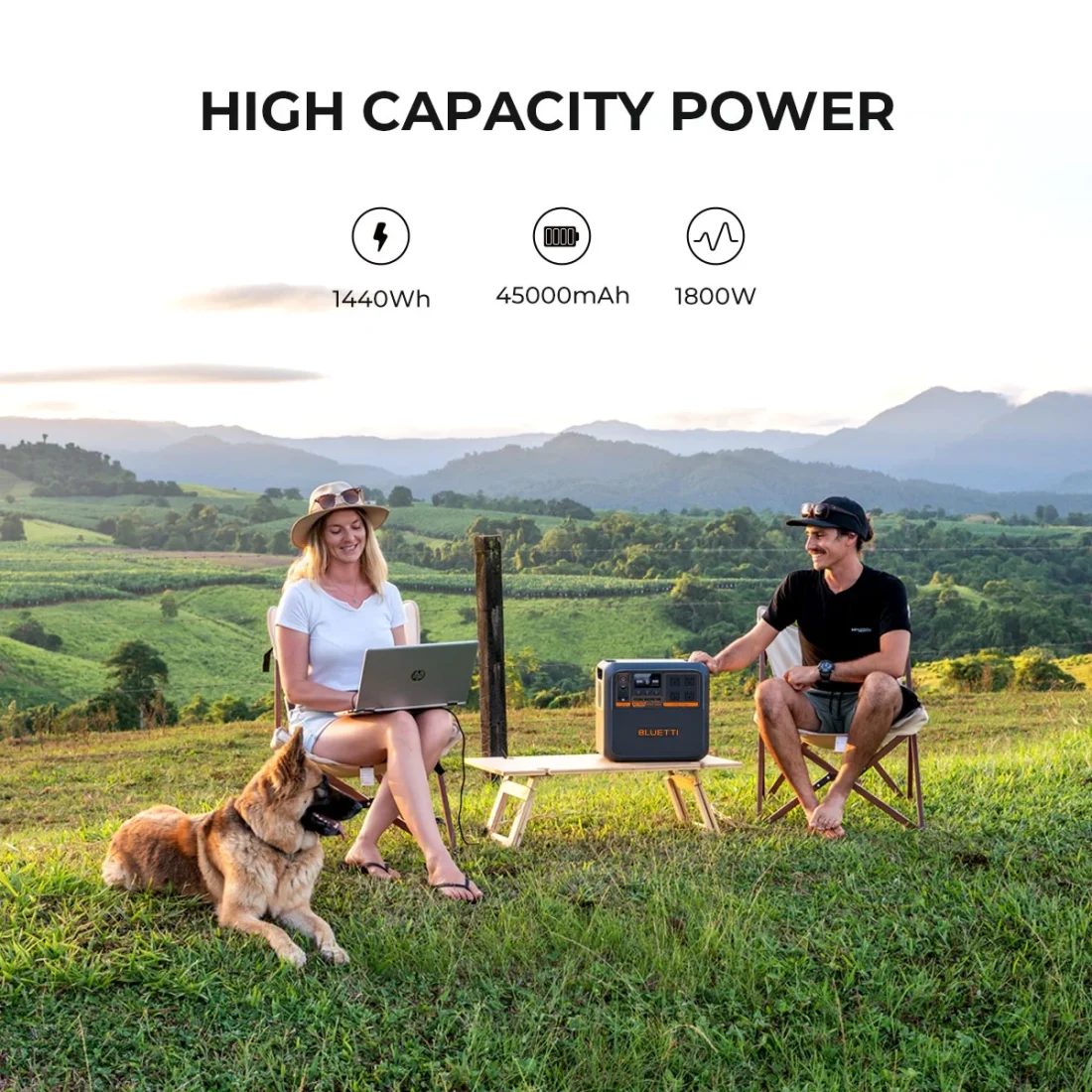 Ultimate Backup Portable Power Station 1800W – Bluetti AC180P, 1440Wh Solar Generator for Off-Grid, RV & Home Use - Image 5