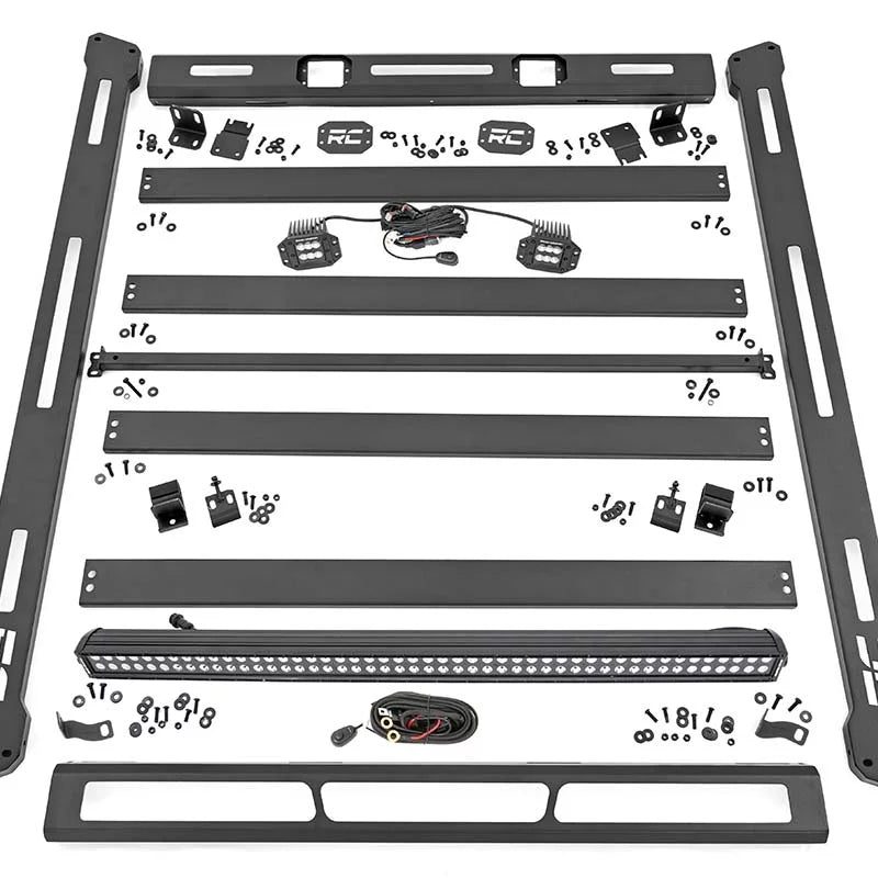 Rough Country LED Roof Rack System for 2007-2018 Jeep Wrangler JK - 10615