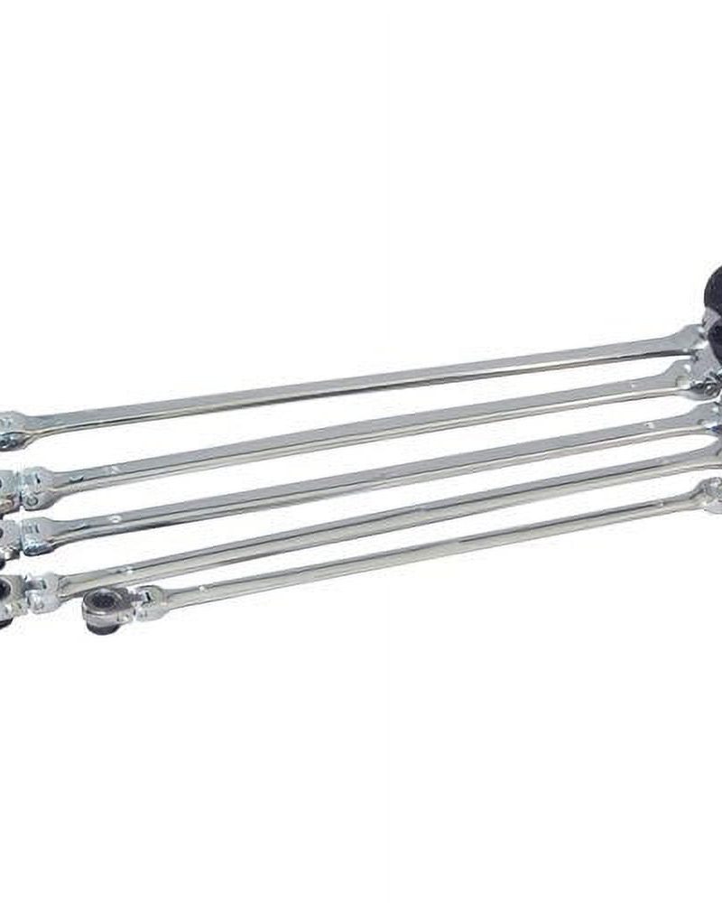 Platinum Tools 99650 5-Piece 10 Metric XL Ratcheting Wrench Set