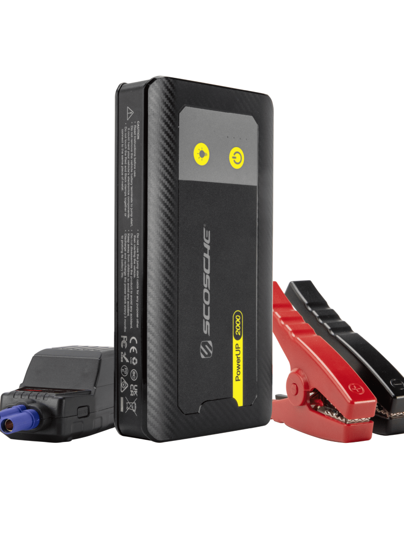 Scosche PBJ2000 PowerUp 2000 Amp Emergency Jump Starter with Built-In Power Bank and Flashlight