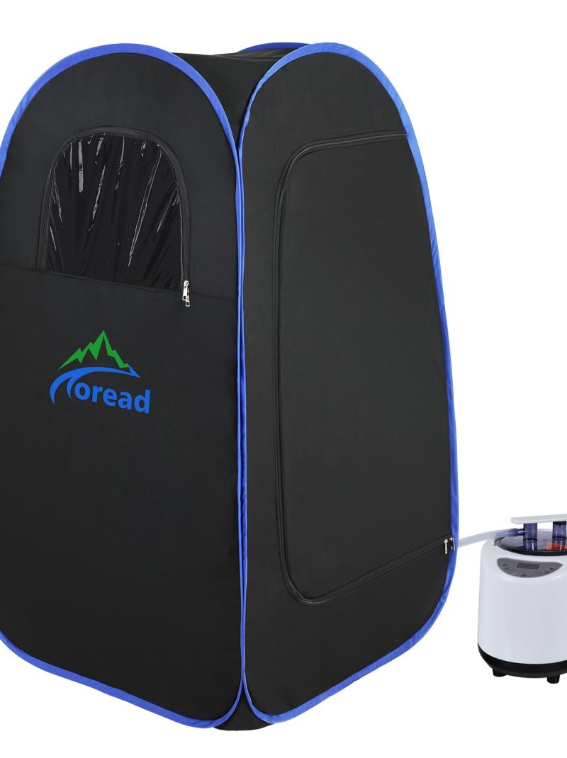 TOREAD Full Body Sauna 300D Canvas, Foldable Steam Saunas Tent with 2.6L & 1000W Steam Generator Remote Control