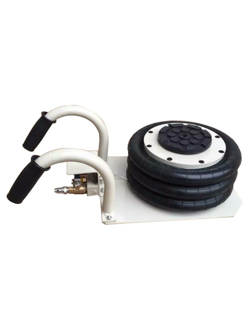 Techtongda Pneumatic Jack 3 Ton Triple Bag Air Pneumatic Jack 6600 lbs Rubber Release Quickly 2 Pcs 6600lbs jack Shop Equipment#190169