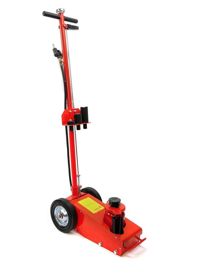 XtremepowerUS 22 Ton Floor Jack Hydraulic Air Axle Bottle 22-Ton Capacity Jack w/ Extension Saddle Set