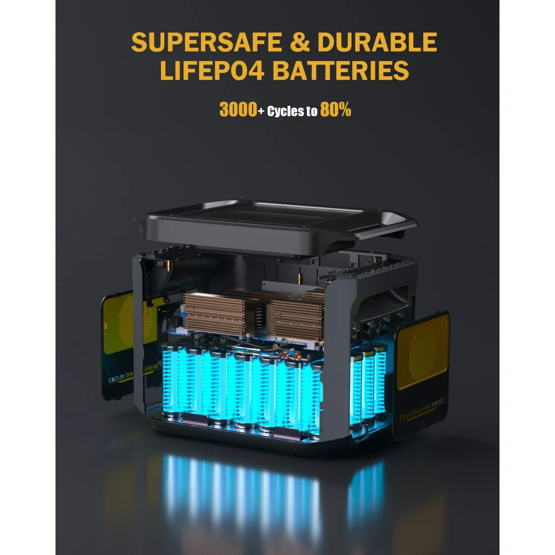 VTOMAN FlashSpeed 1500 Portable Power Station with Solar Panel 400W,Solar Generator Kit - Image 5