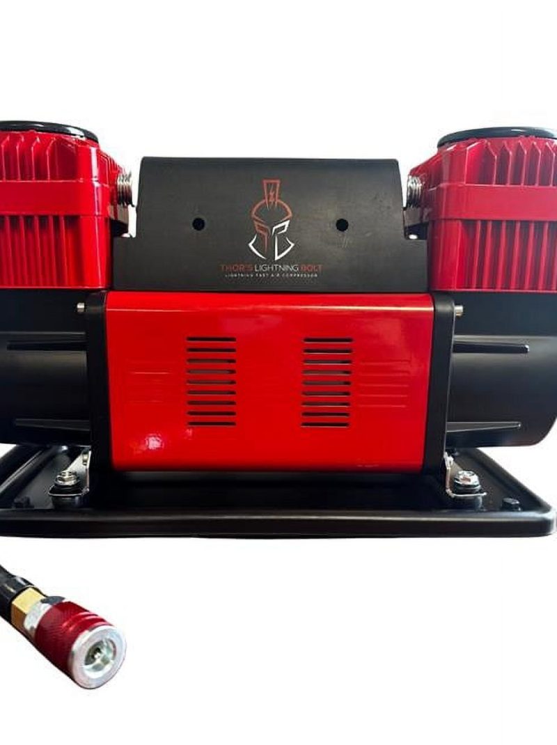 Thor's Lightning Bolt Portable 12v True Dual Air Compressor 10.6 CFM