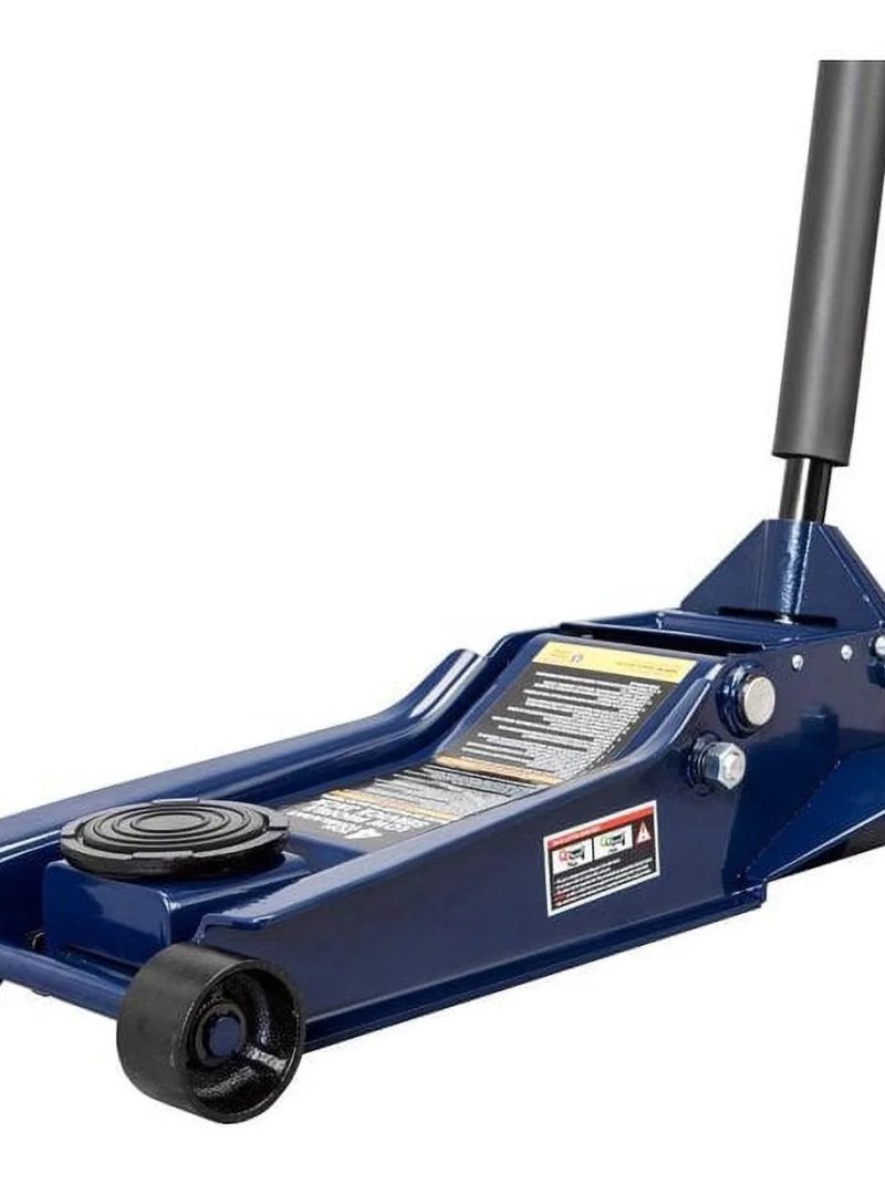 TCE 4 Ton Heavy Duty Low Profile Hydraulic Floor Jack Speedy Lift Garage Car Jack, Blue, W847U