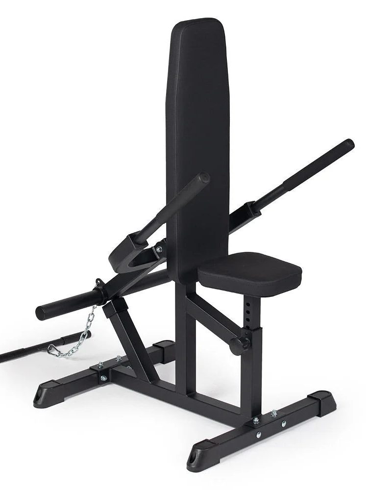 Titan Fitness Plate Loaded Seated Dip Machine, Rated 200 LB, Tricep/Bicep Press Down Machine, Upper Body Push Workout