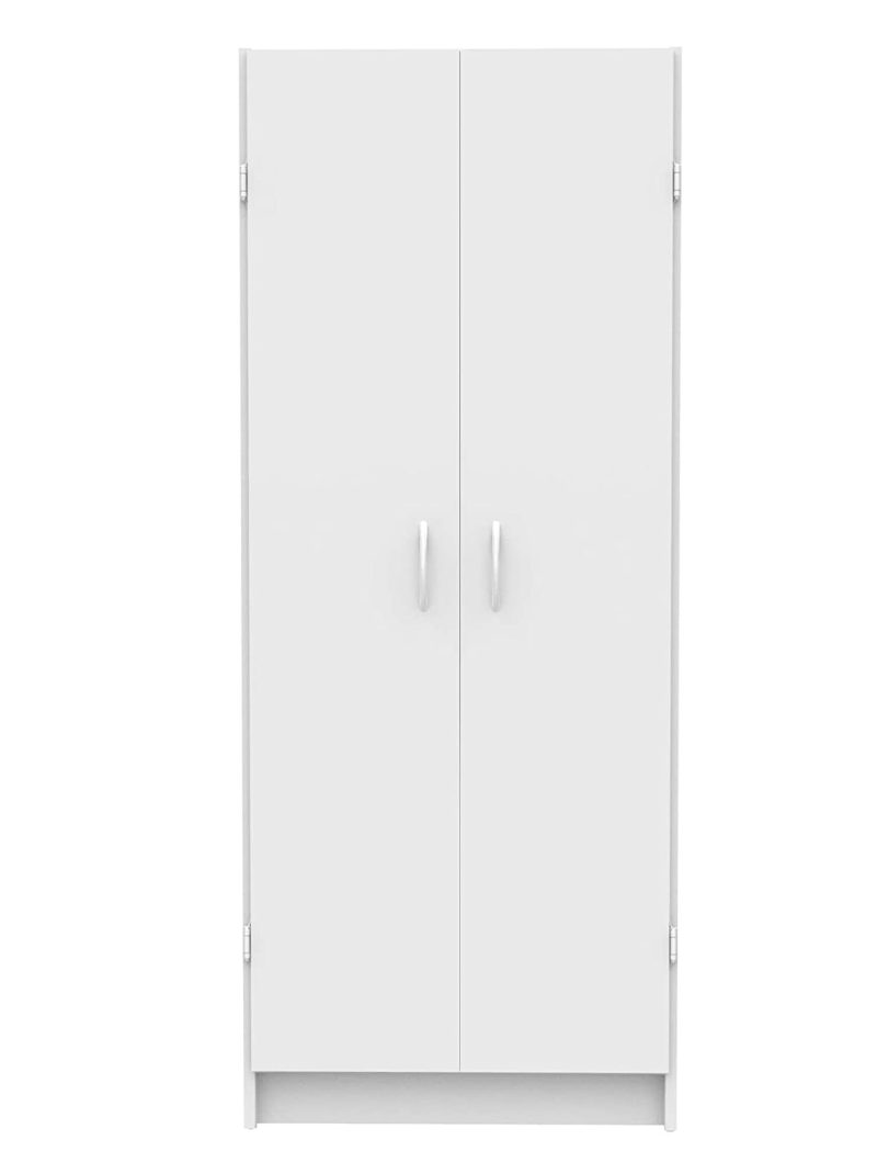 ClosetMaid Pantry Cabinet Cupboard with 2 Doors, Adjustable Shelves, Standing, Storage for Kitchen, Laundry or Utility Room, White