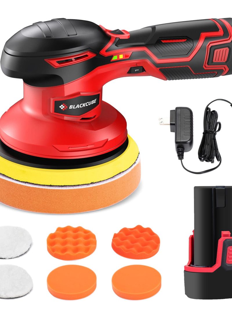 BLACKCUBE Cordless Polisher Lithium Ion Rechargeable