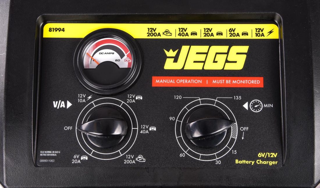 JEGS 81994 Battery Charger and Engine Starter 6 and 12-Volt, 200 Amp - Image 5