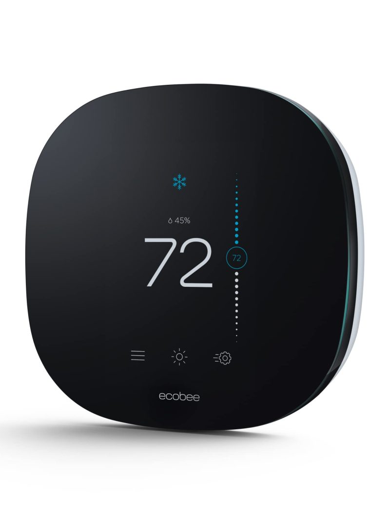 ecobee3 Lite Smart Thermostat - Programmable Wifi Thermostat - Works with Siri, Alexa, Google Assistant - Energy Star Certified - DIY Install, Black