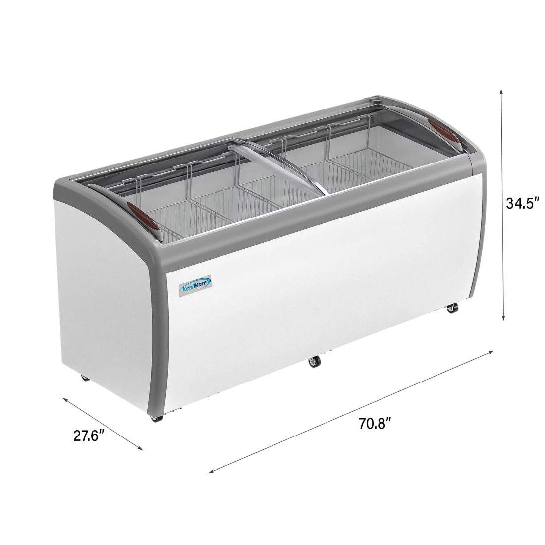 KoolMore 71 in. Commercial Ice Cream Display Freezer, 20 cu. ft. - Image 9