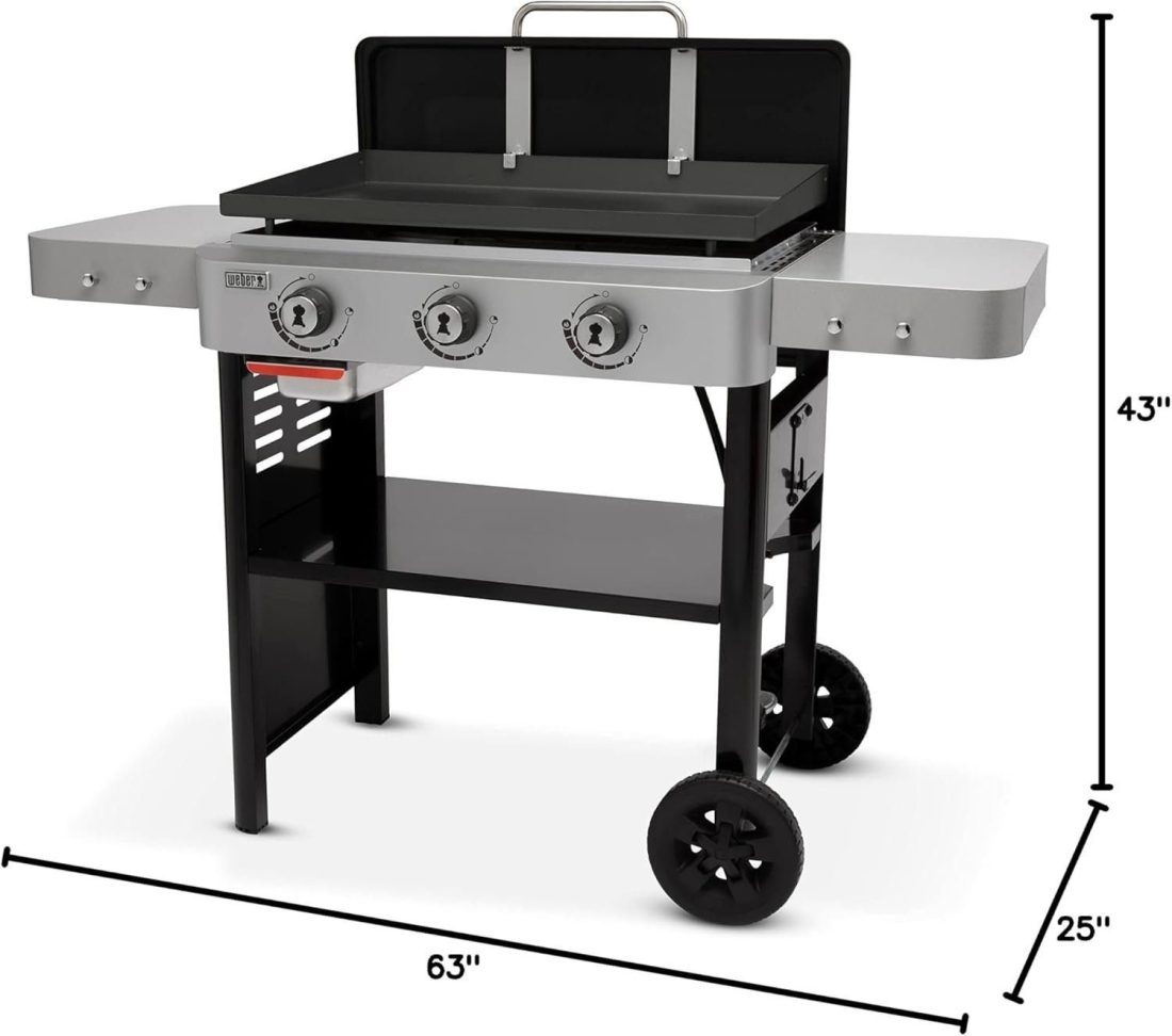 Cook Like a Pro with This High-Performance Outdoor Griddle – Weber 28′′ Gas Griddle, 3 Burner for Patio BBQ Perfection - Image 15