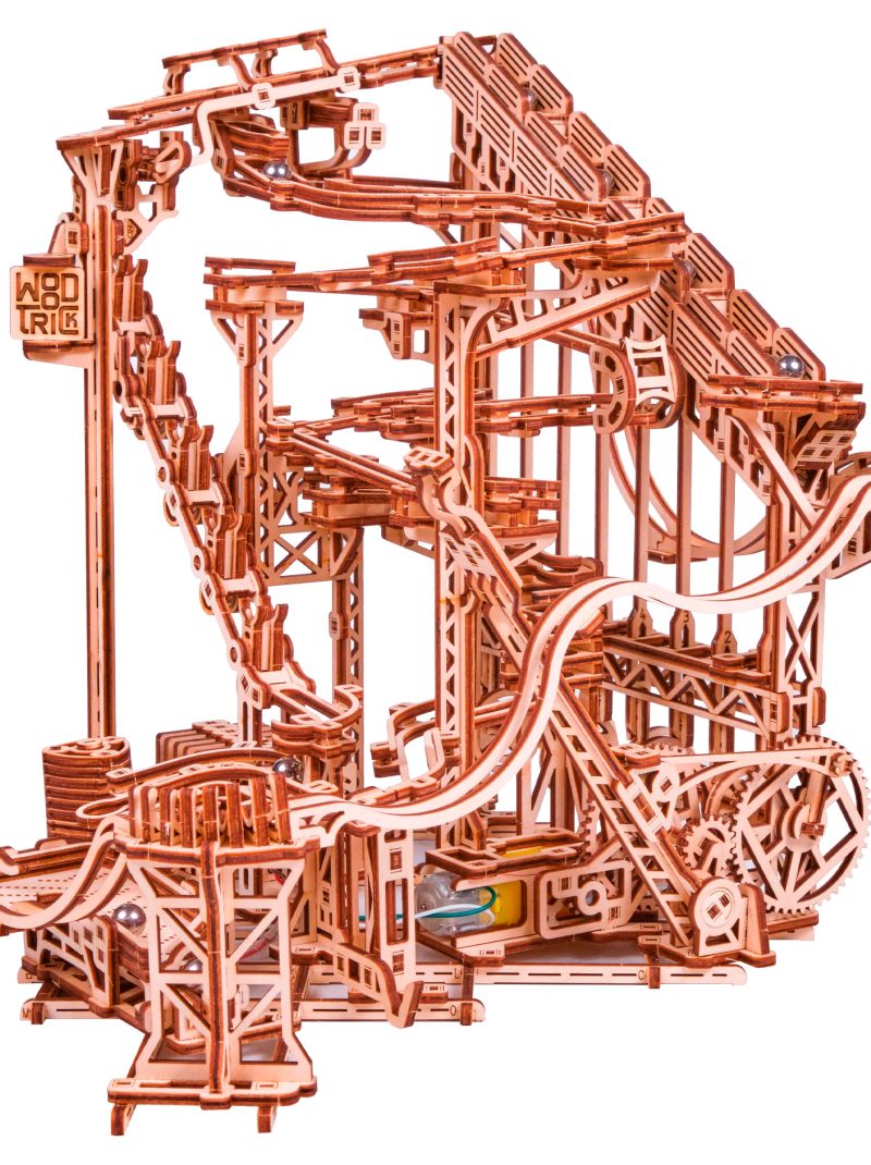 Wood Trick Marble Run Spiral