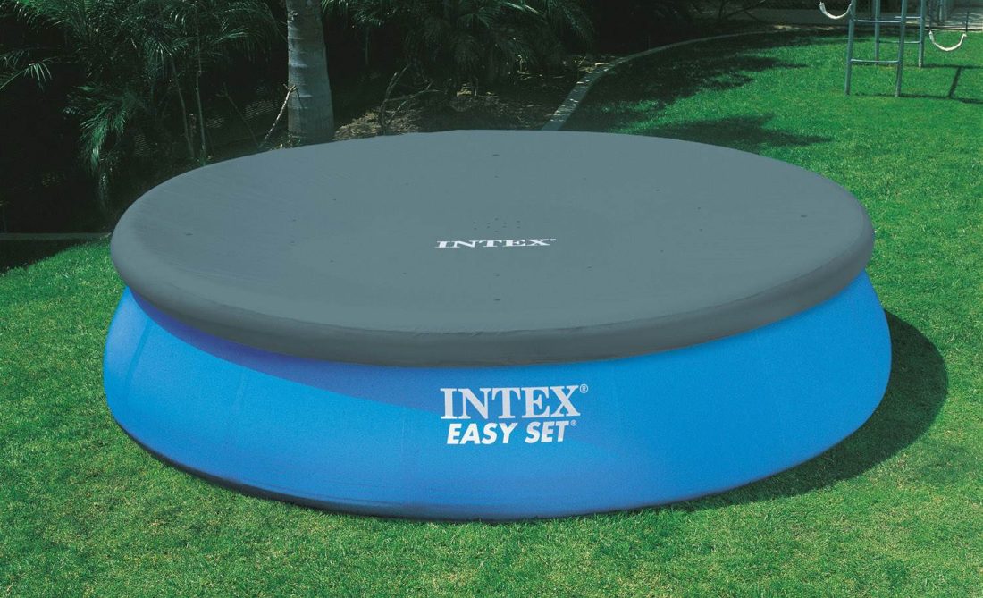 Intex 15ft x 42in Easy Set Inflatable Round Family Swimming Pool & Pump, Vacuum - Image 2