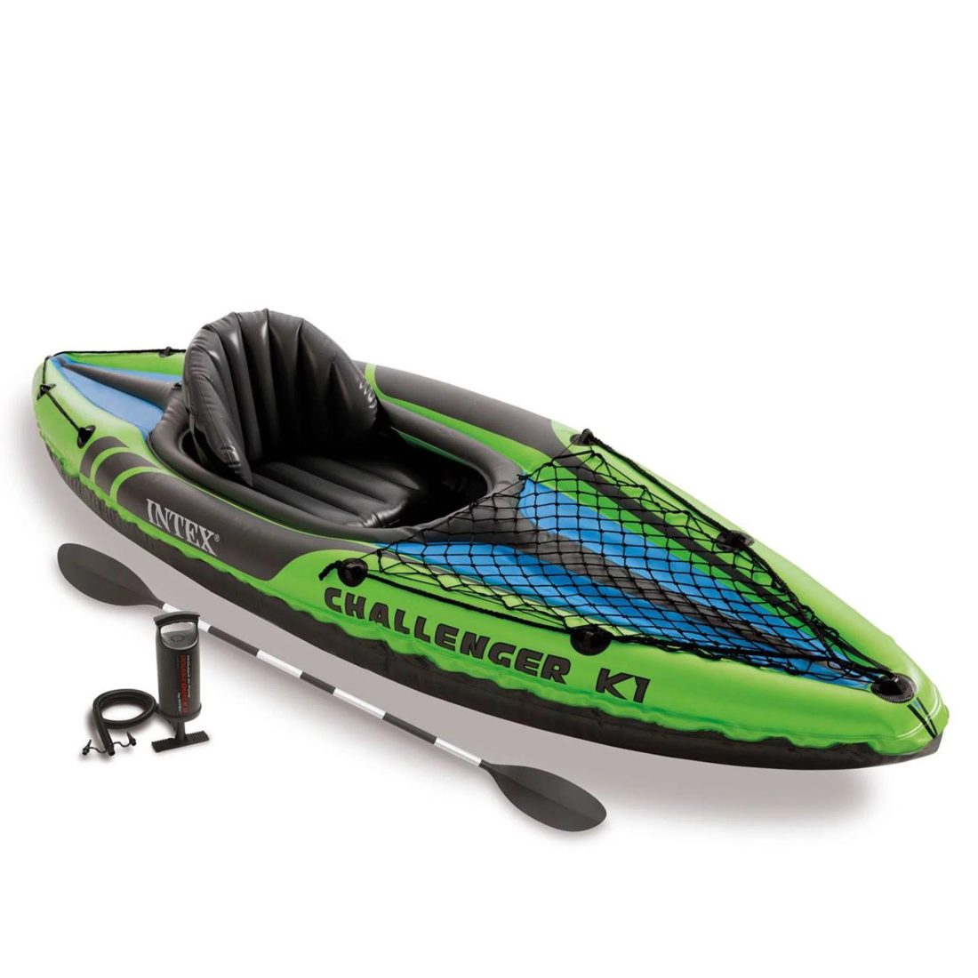 Intex Challenger K1 1 Person Inflatable Sporty Kayak w/Oars & Pump (2 Pack) - Image 2