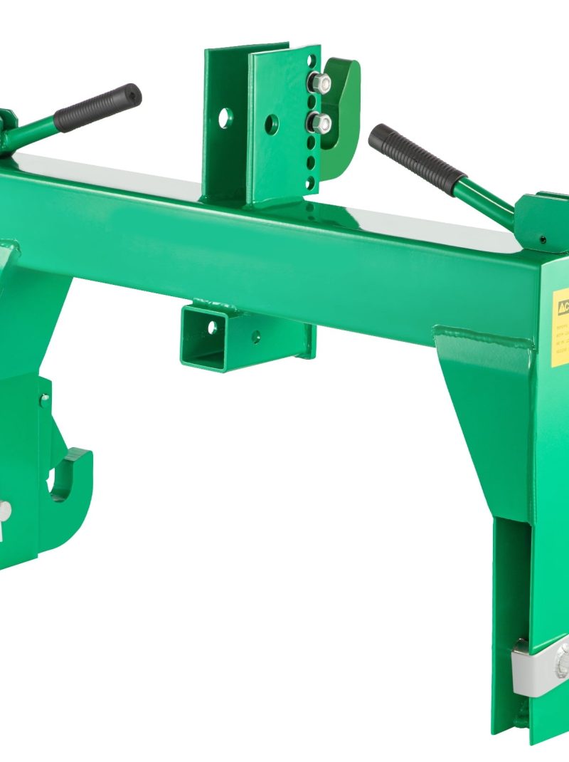 VEVORbrand 3-Point Quick Hitch, 3000 lbs Lifting Capacity Tractor Quick Hitch, Adaptation to Category 1 & 2 Tractors, No welding & 5 level Adjustable bolt