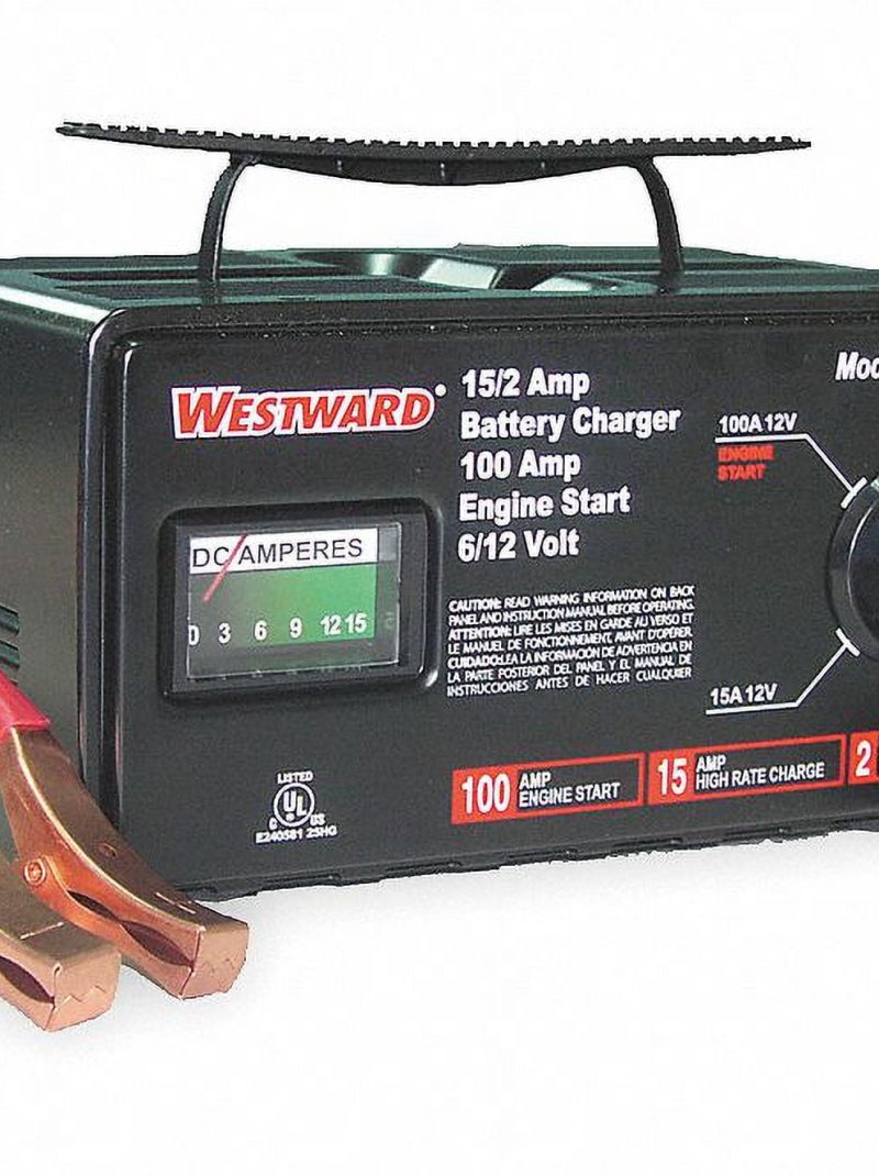 Westward Battery Charger,6/12V (M),100 A Start 1JYU6