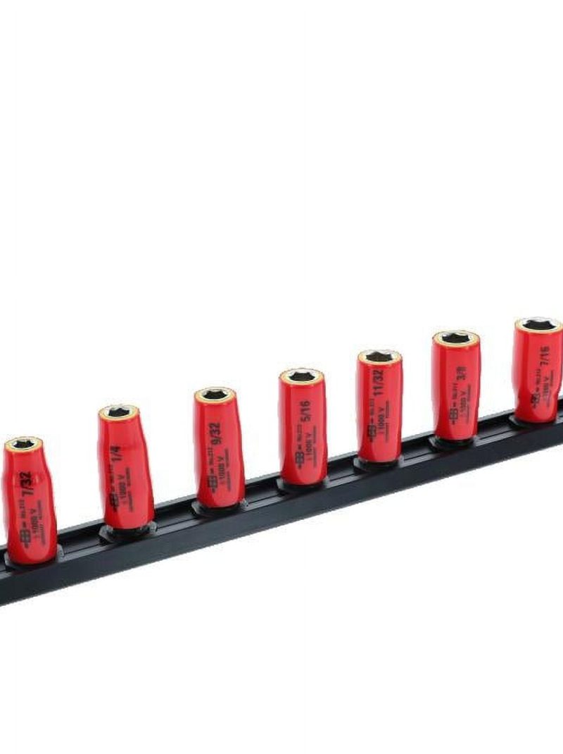 Wiha Insulated Socket Set 1/4In Drive Sae 10Pc