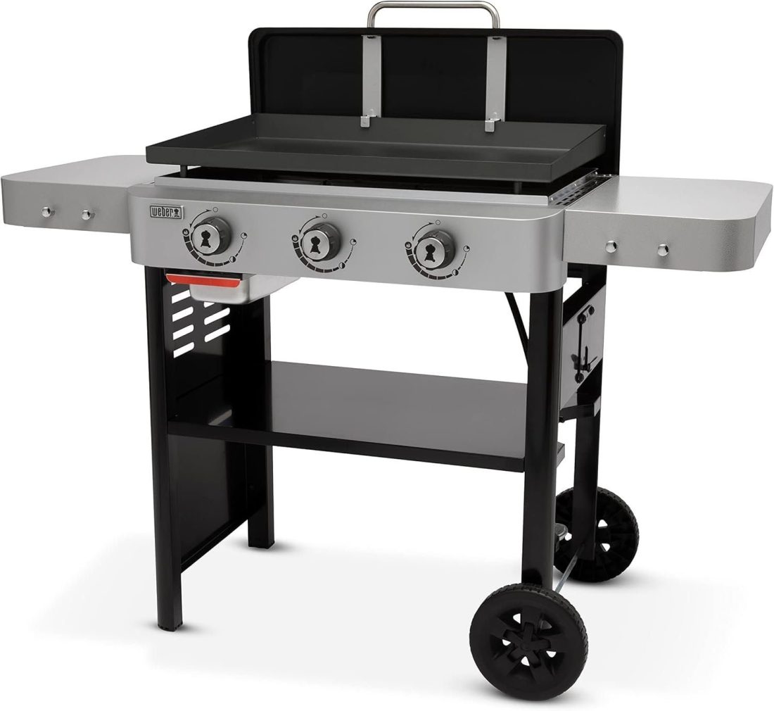 Cook Like a Pro with This High-Performance Outdoor Griddle – Weber 28′′ Gas Griddle, 3 Burner for Patio BBQ Perfection