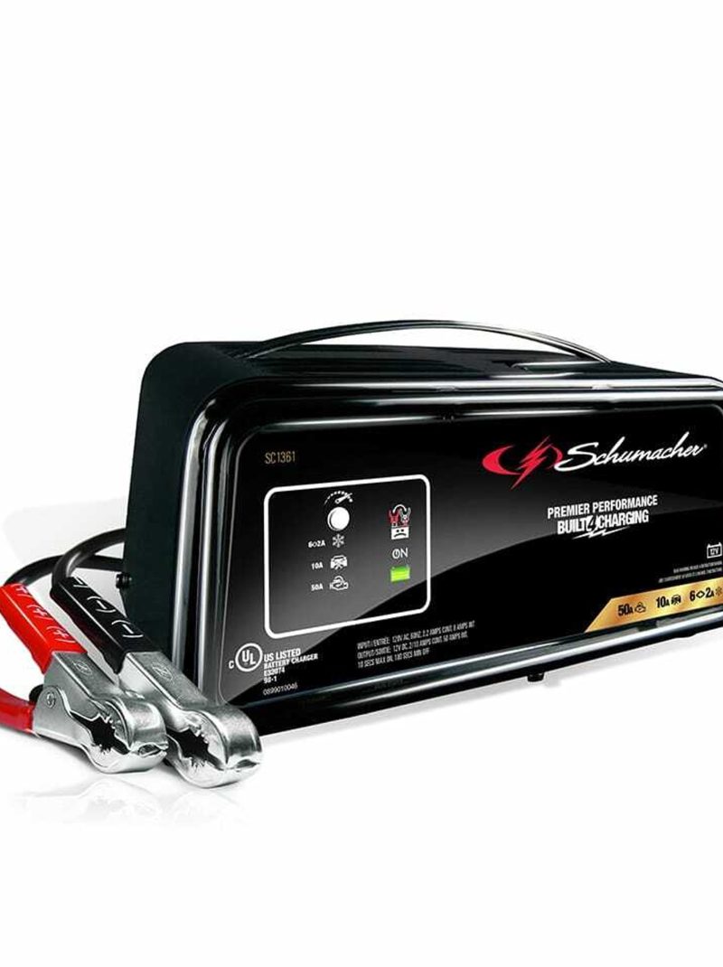 Schumacher 50A 12V Fully Automatic Jump Starter and Battery Charger – New in Box