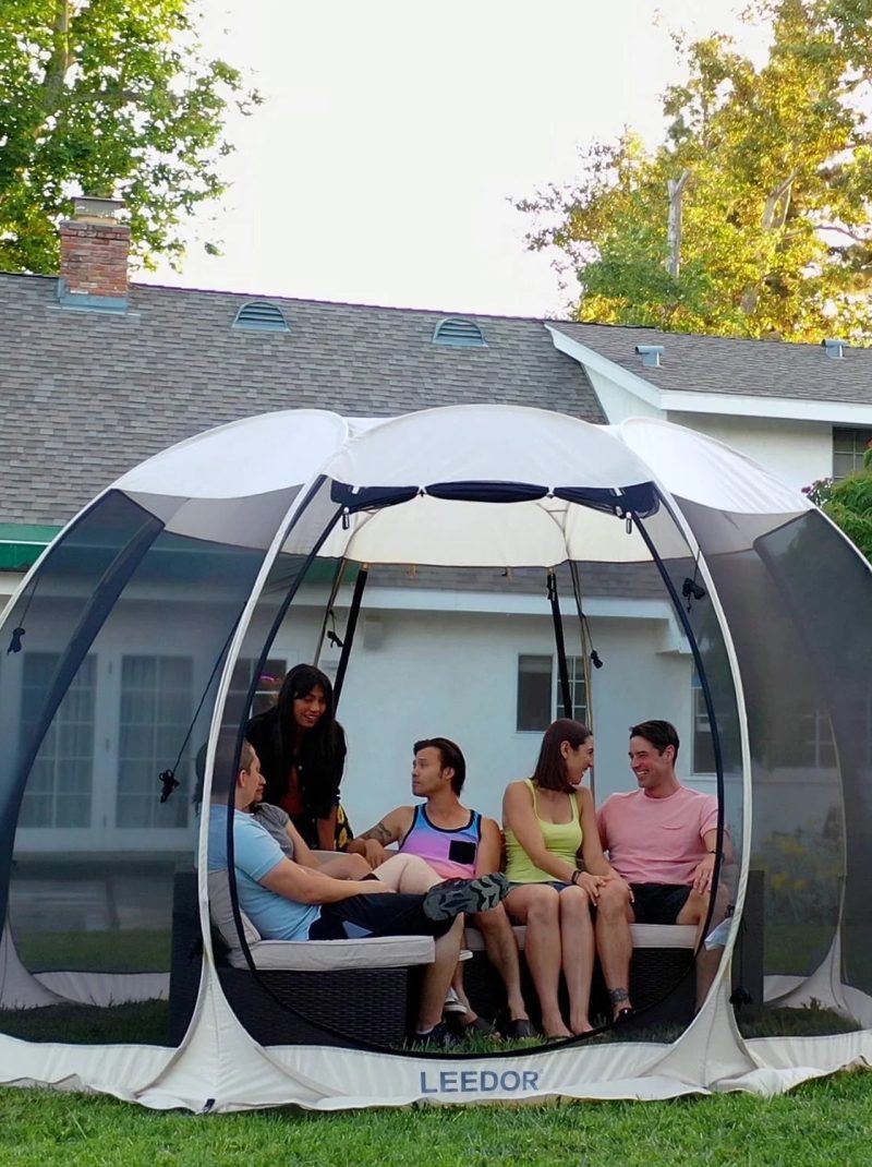 Screen House Tent Instant Room Outdoor Canopy 12x12 Gray