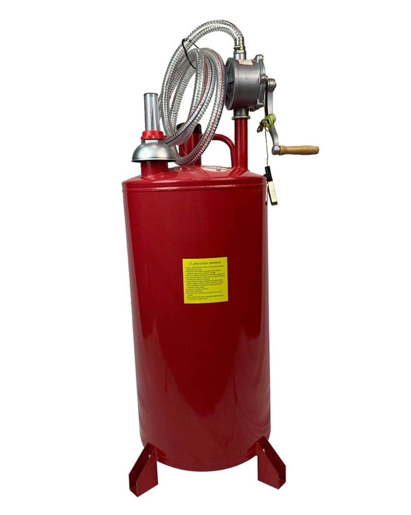 Yesfashion Gas Tank, 20 Gallon Gas Caddy with Wheel Convenient Gasoline Diesel Fuel Transfer Tank Drum Tool Jgc20 Pantone 186c