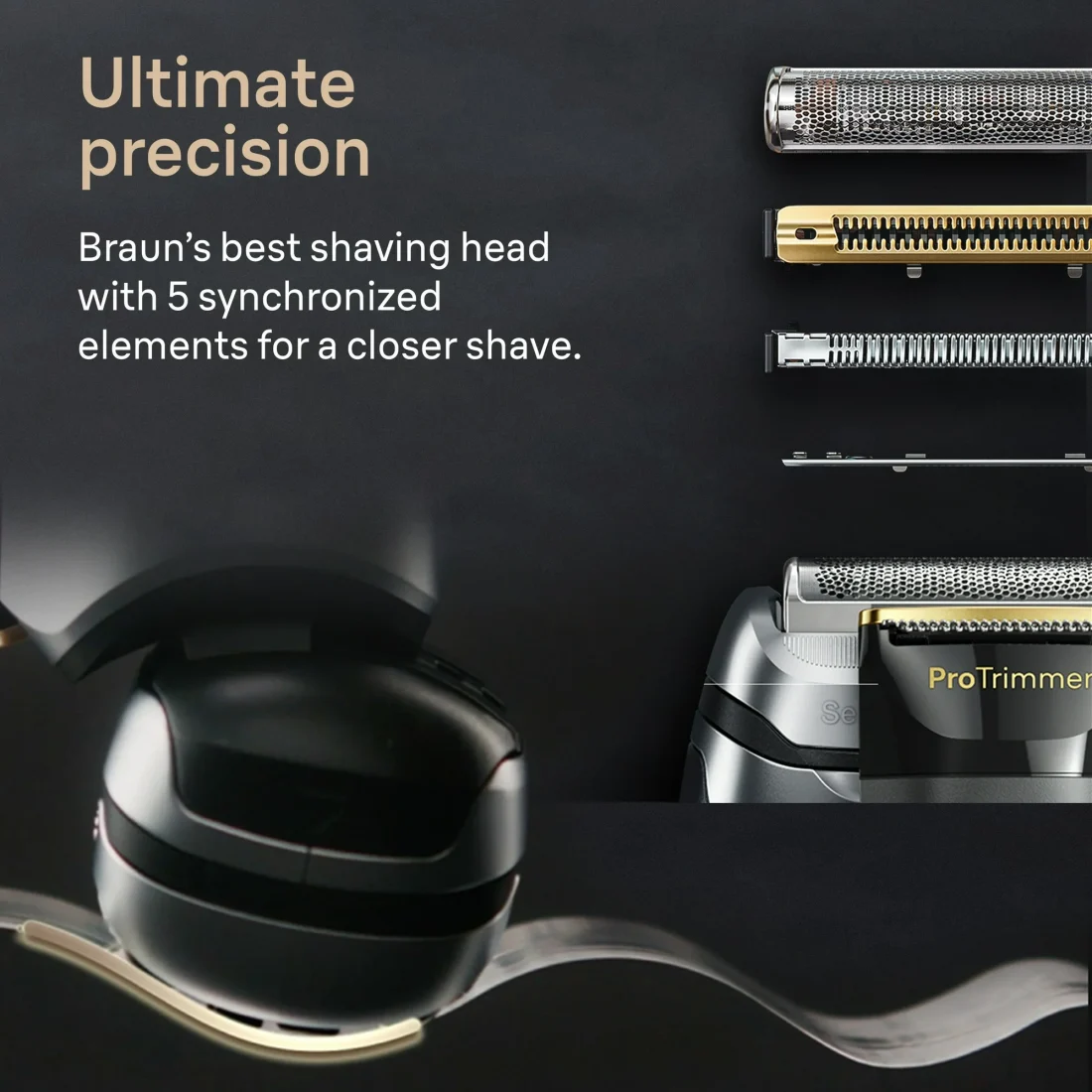 Braun Series 9 PRO+ Electric Razor for Men, ProComfort Head, Powercase - Image 2