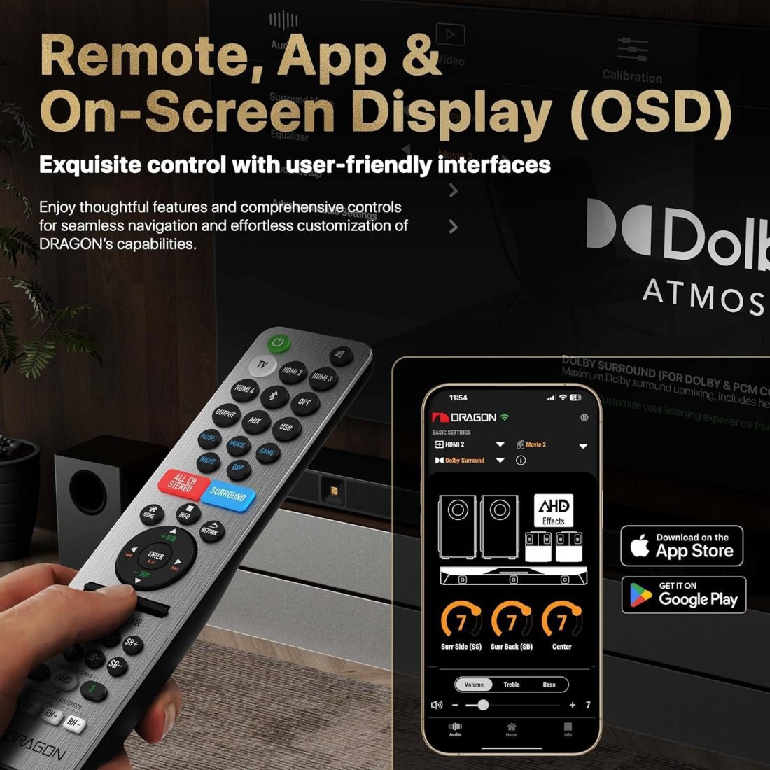 Nakamichi Dragon 11.4.6 Home Surround Sound System with Dolby Atmos and DTS:X Pro - Image 6