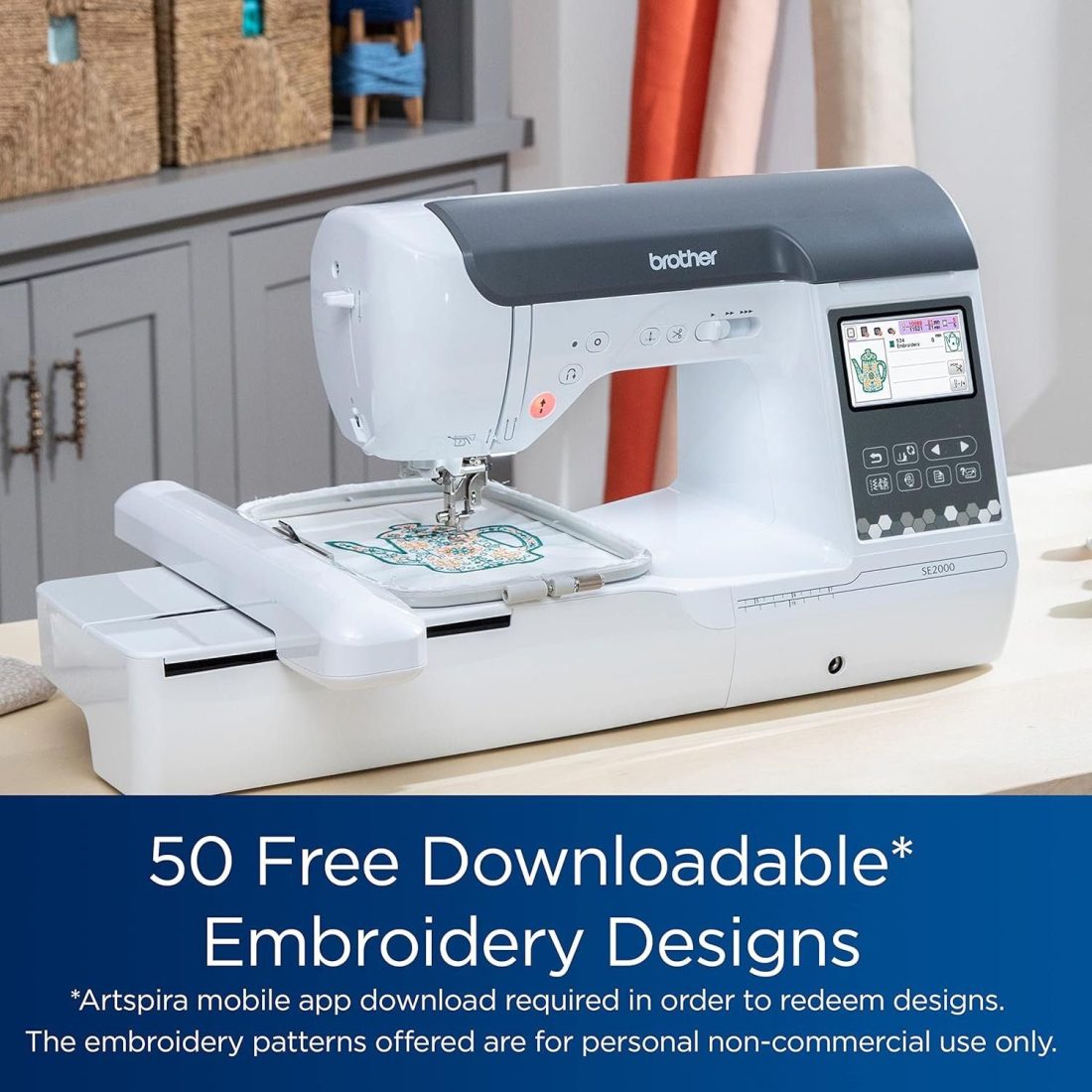 Brother SE2000 Computerized Sewing + Embroidery Machine w/ WiFi - Image 9