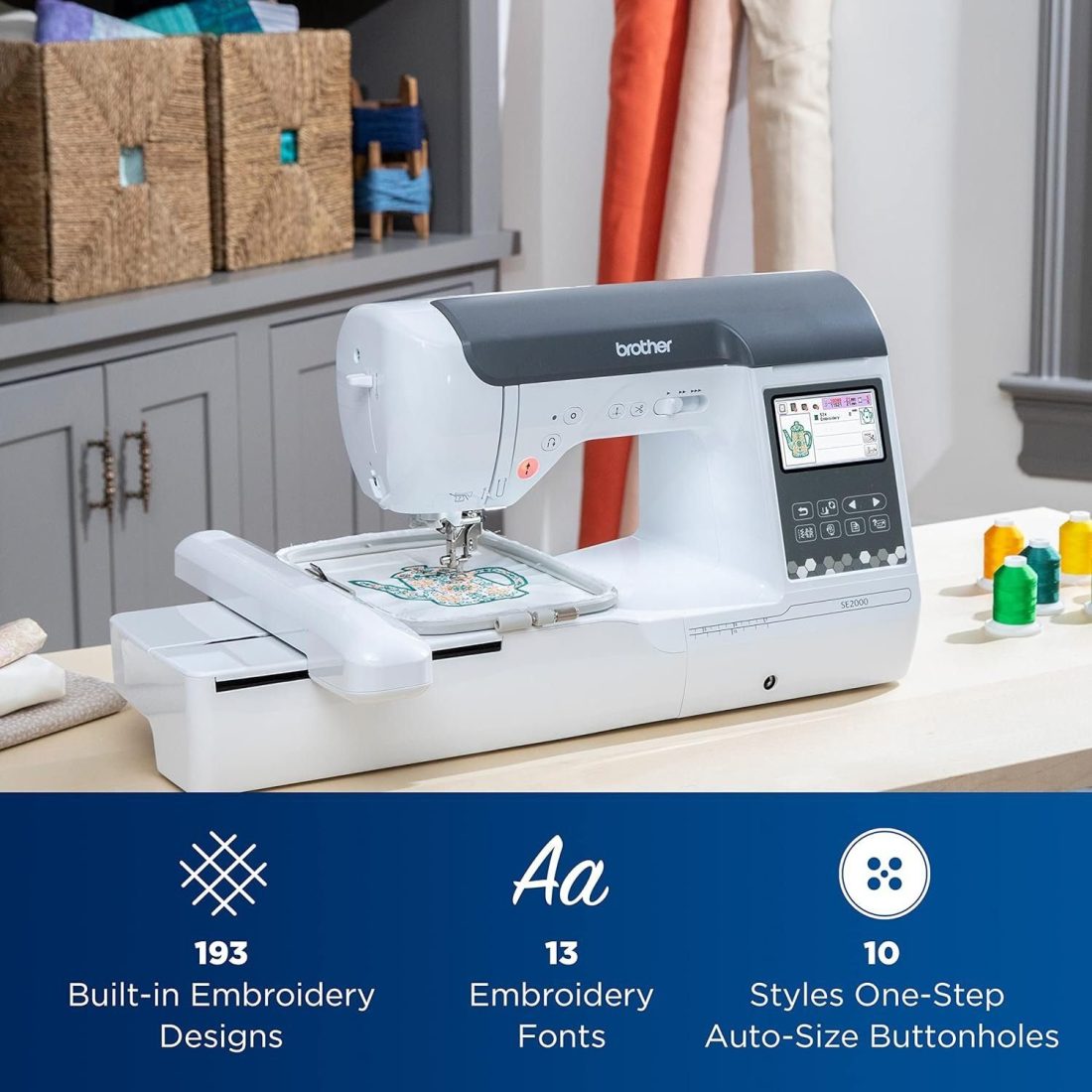 Brother SE2000 Computerized Sewing + Embroidery Machine w/ WiFi - Image 7