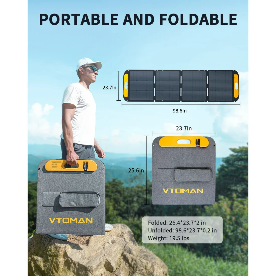 VTOMAN FlashSpeed 1500 Portable Power Station with Solar Panel 400W,Solar Generator Kit - Image 6