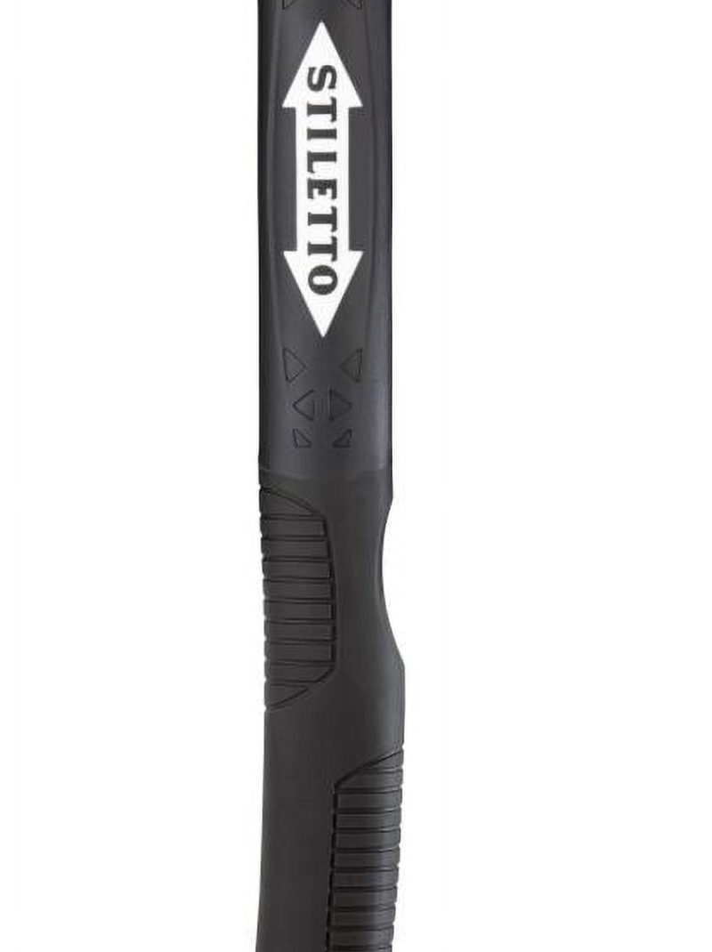 Stiletto-TI12MCF 12 oz Titanium Milled Face Hammer with 18 in. Hybrid Fiberglass Handle
