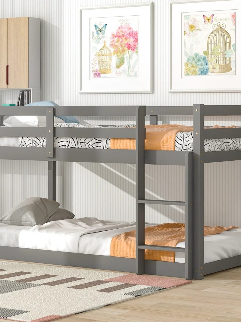 Stylish Grey Loft Twin Bed - Perfect Addition to Your Modern Bedroom Decor - Cozy and Contemporary Sleeping Solution - Ideal for Small Spaces and Shared Rooms