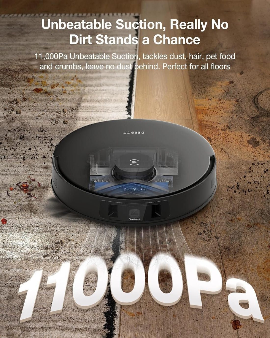 ECOVACS DEEBOT T30S Robot Vacuum and Mop, 11000Pa, ZeroTangle Technology - Image 5
