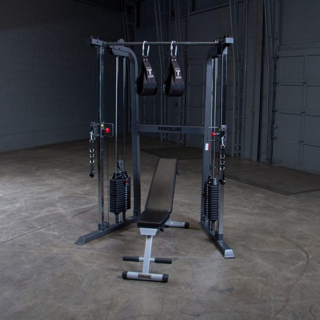 PowerLine PFT100 Functional Trainer Home Gym Dual 160 lb Weight Stacks - Image 2