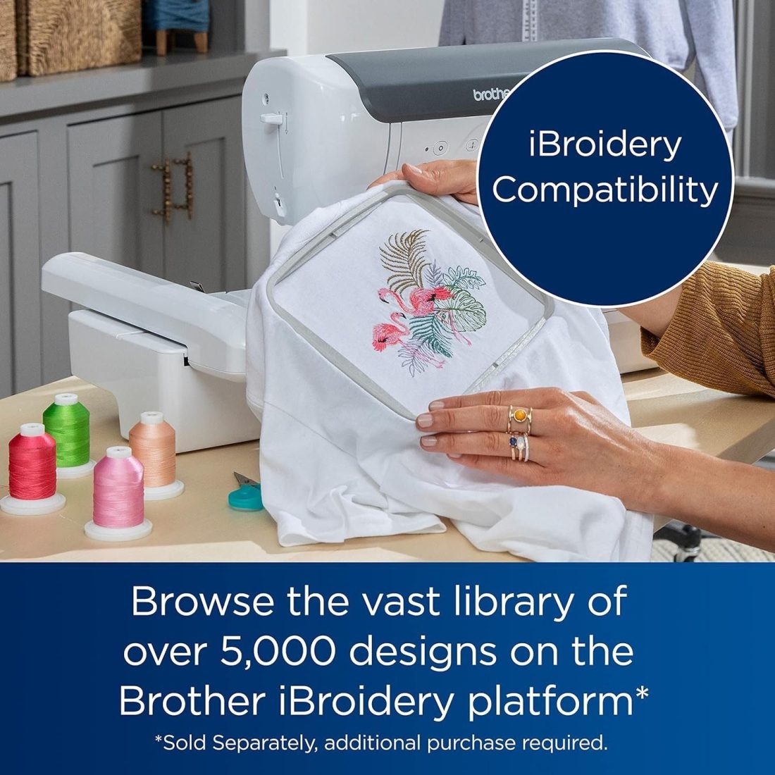 Brother SE2000 Computerized Sewing + Embroidery Machine w/ WiFi - Image 4
