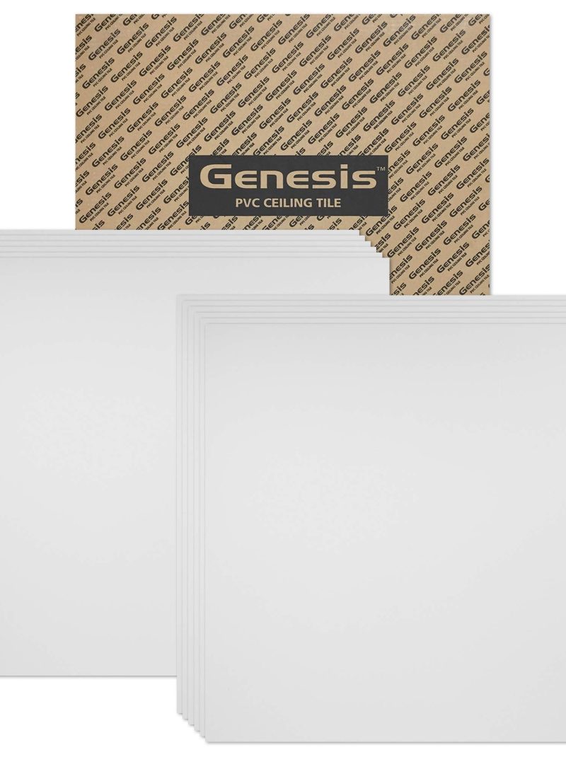 Genesis Smooth White Ceiling Tiles